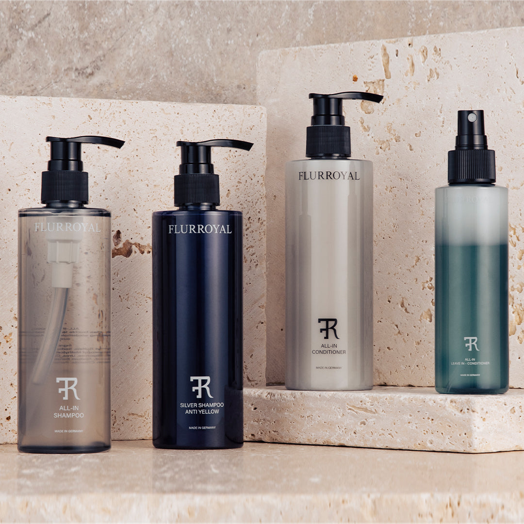 Sparset All IN - Shampoo, Conditioner, Leave In Conditioner & Silver Shampoo - Für alle Haartypen | 250 ml | 150 ml